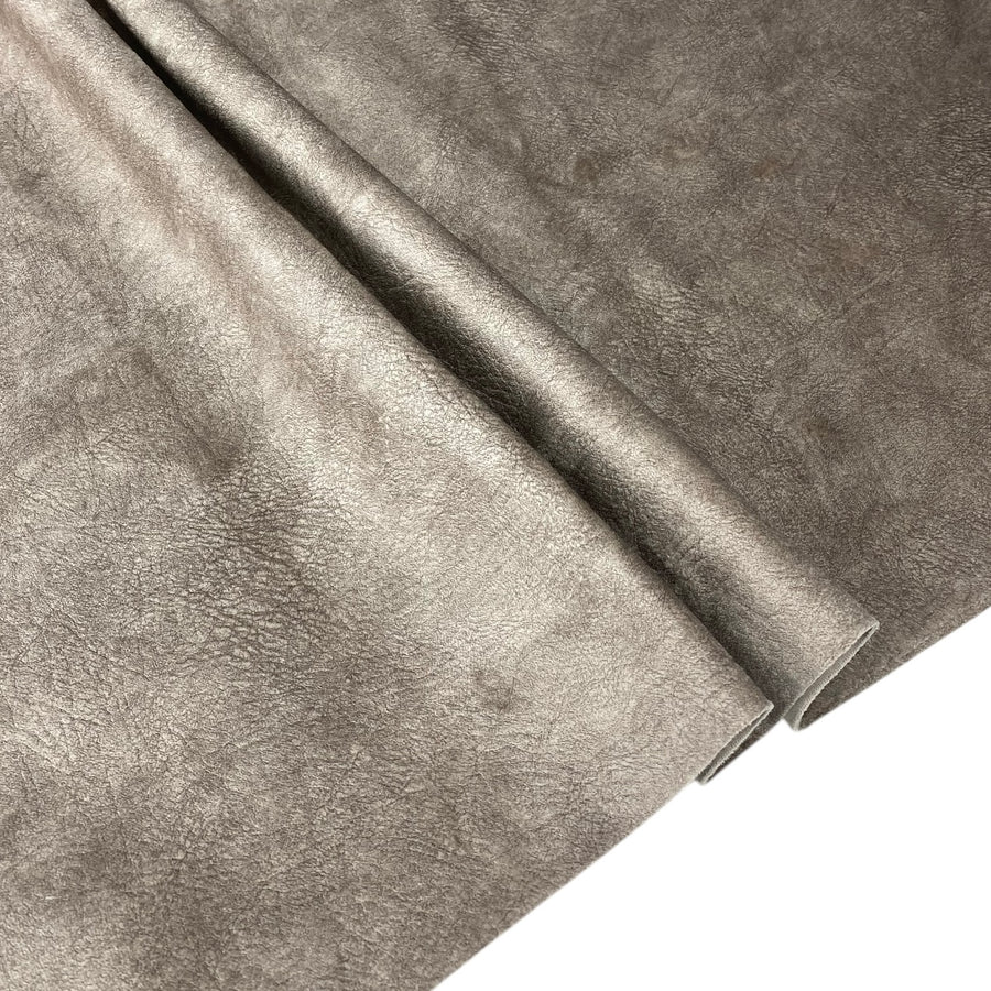 Faux Suede Upholstery Remnant - Beige
