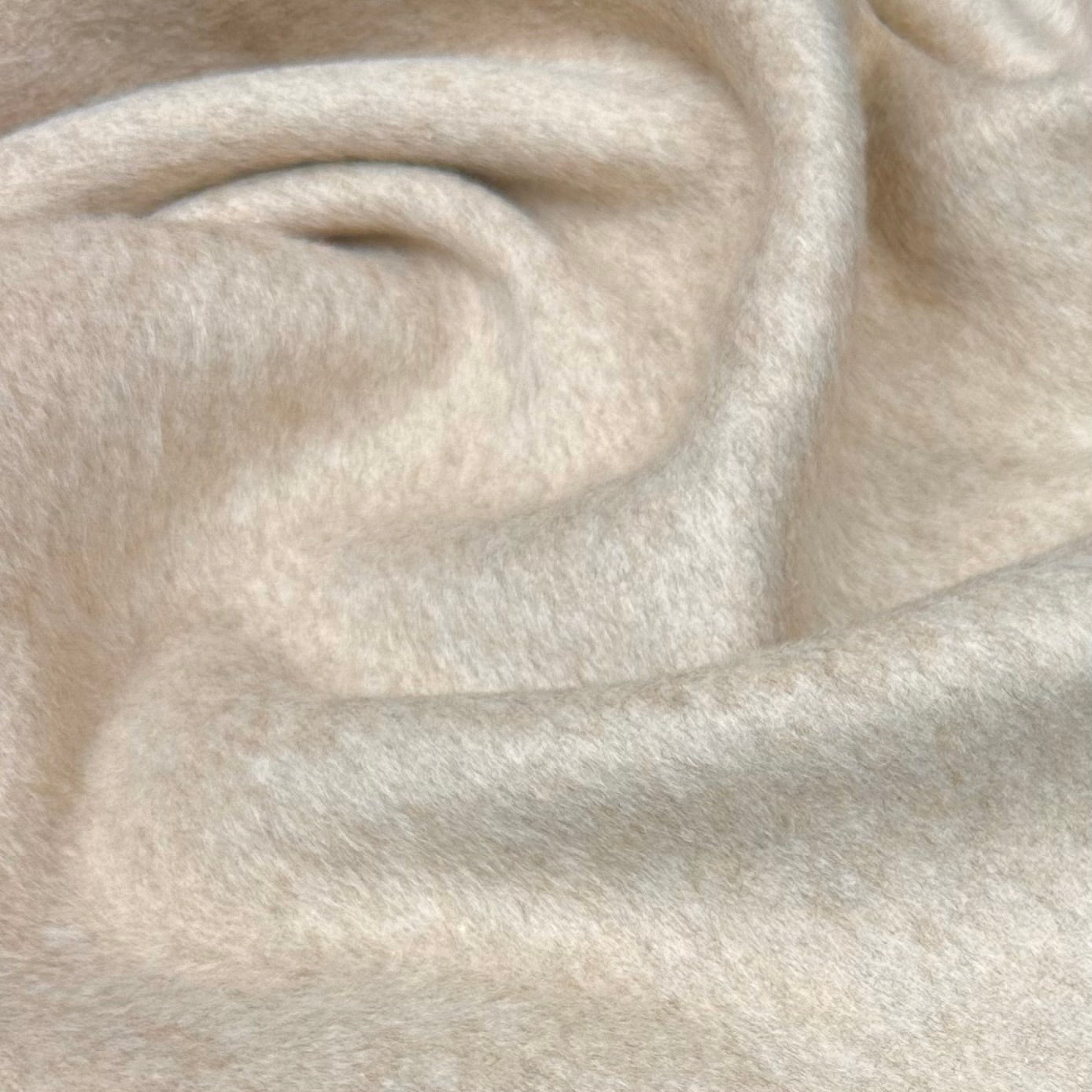 Mohair Wool Coating - Heather Beige