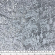 Stretch Floral Lace - Grey