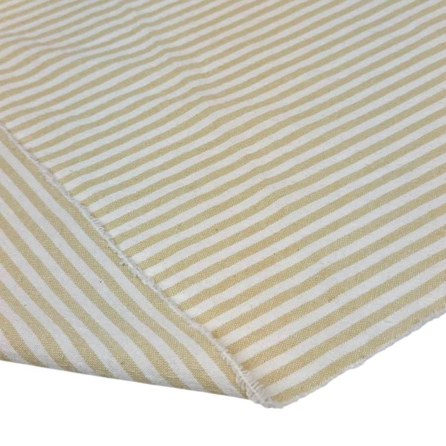 Striped Organic Cotton - Yellow/White