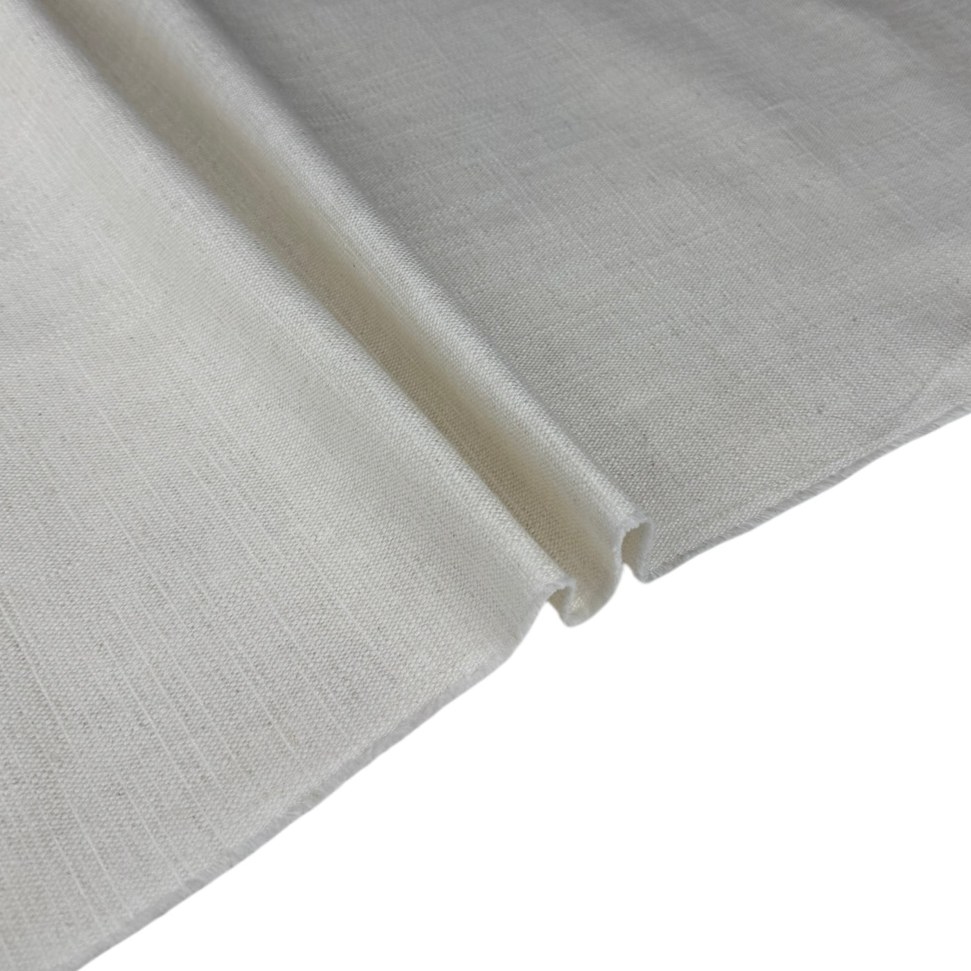 Crosshatch Linen Cotton Upholstery Remnant - Natural