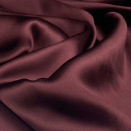 Mulberry Silk Charmeuse Satin - Wine