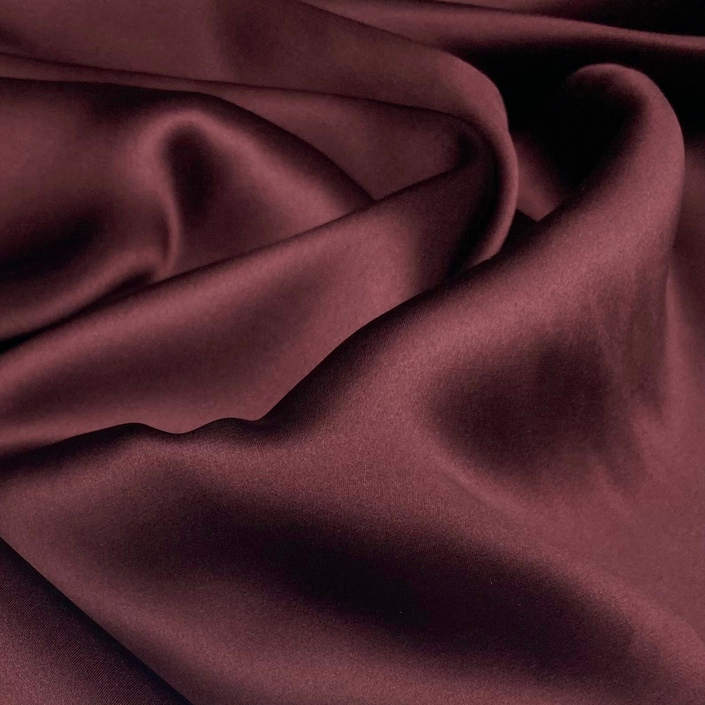 Mulberry Silk Charmeuse Satin - Wine