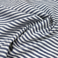 Striped Organic Cotton - Navy/White