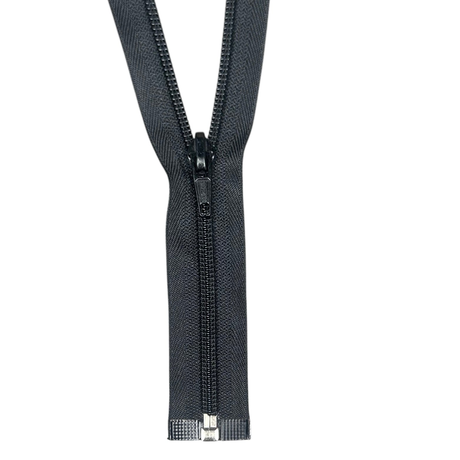 Coil One-Way Open End Zipper 21” - Black