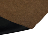 Woven Interfaced Upholstery Remnant - Heathered Brown
