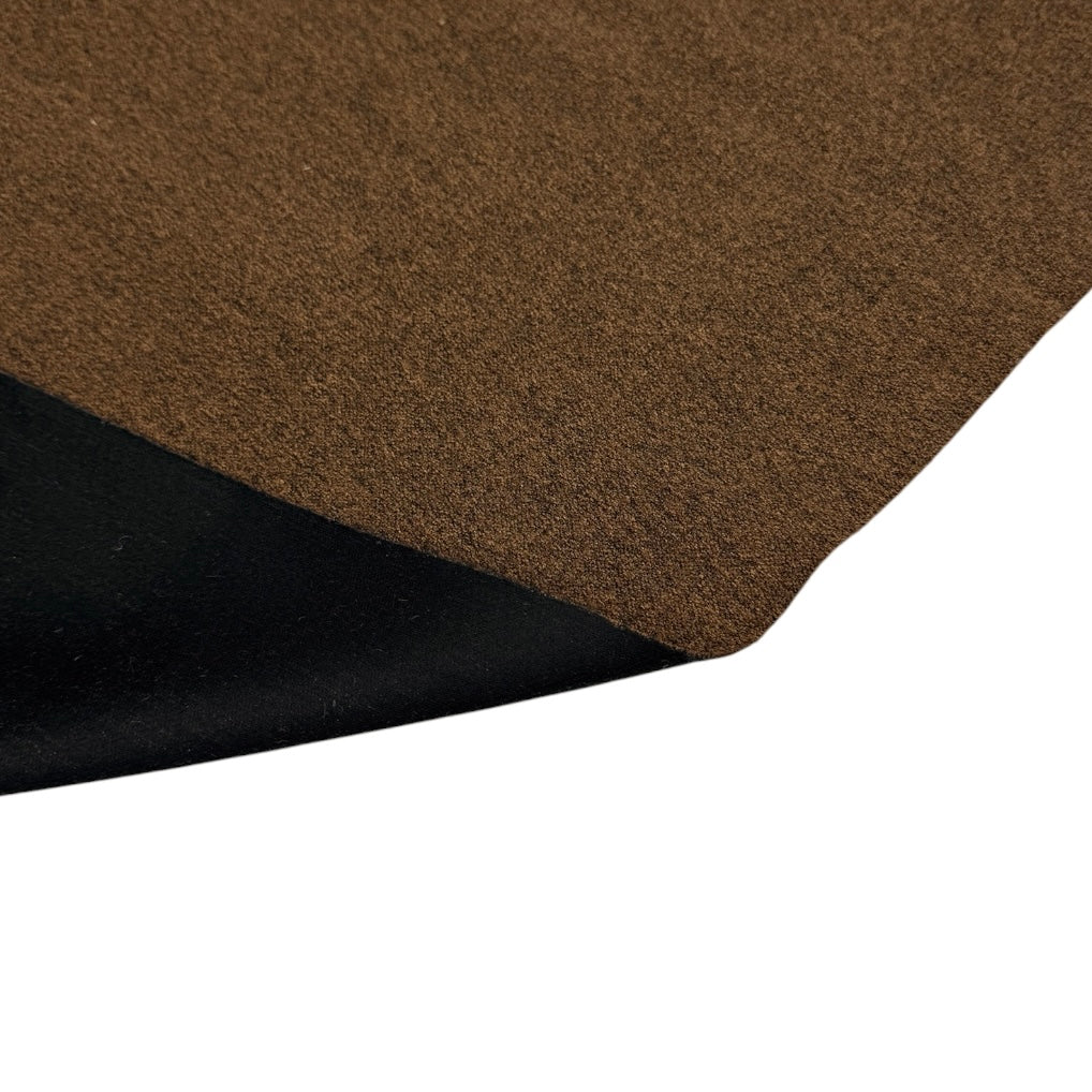 Woven Interfaced Upholstery Remnant - Heathered Brown