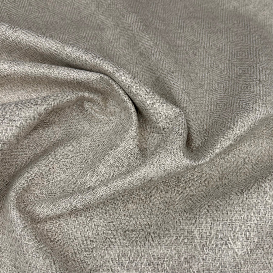 Diamond Patterned Upholstery Remnant - Beige