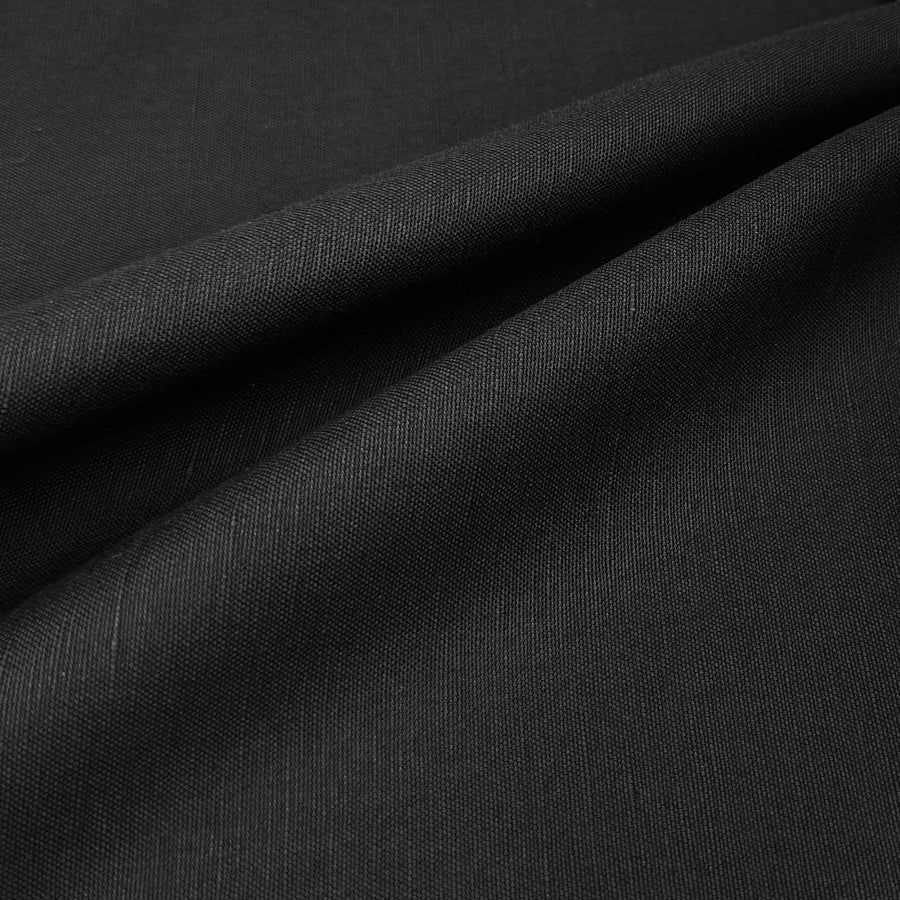 Medium Weight Linen - Black