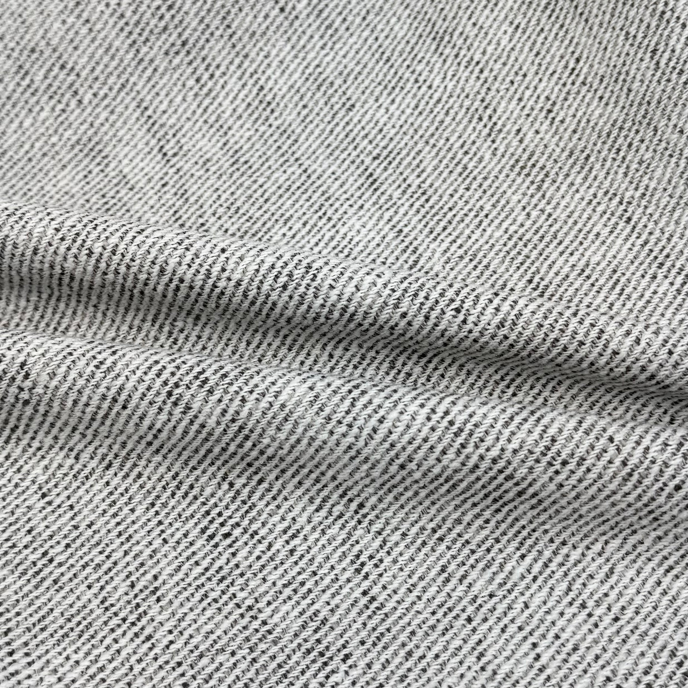 Twill Upholstery Remnant - White/Grey