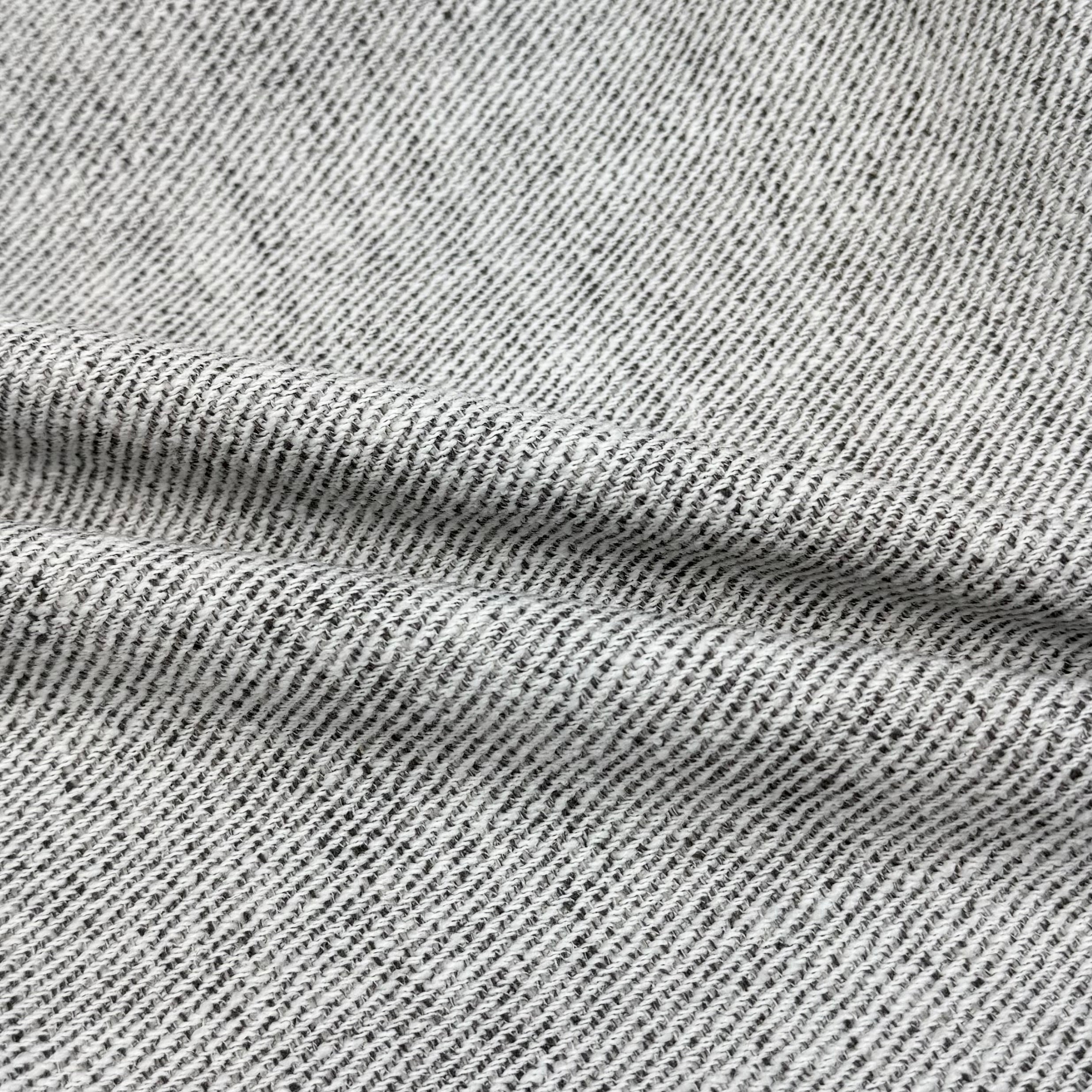 Twill Upholstery Remnant - White/Grey