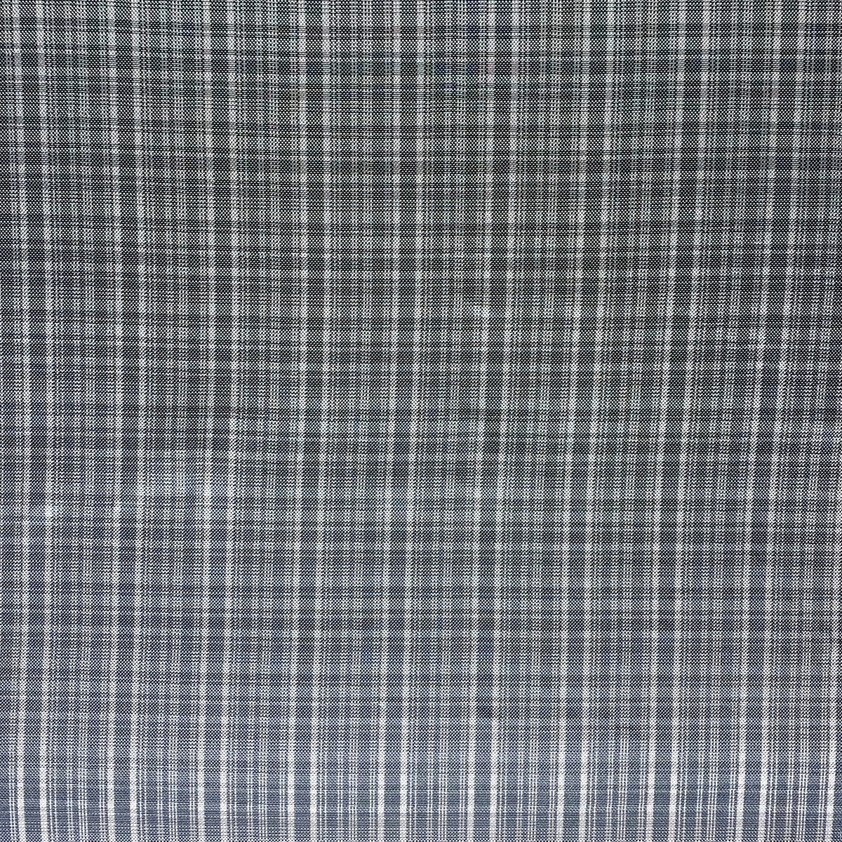 Yarn Dyed Plaid Woven Silk Fabric Remnant - Grey/Silver