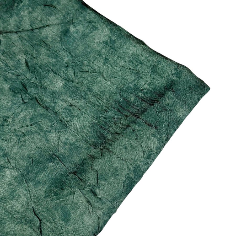 Crinkled Marble Printed Polyester - Green