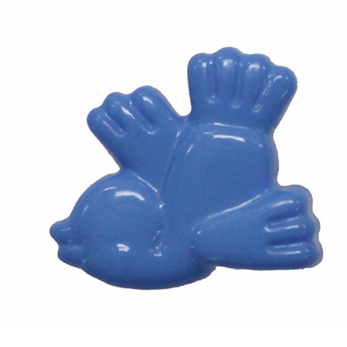 Bird Novelty Shank Button 18mm Medium Blue