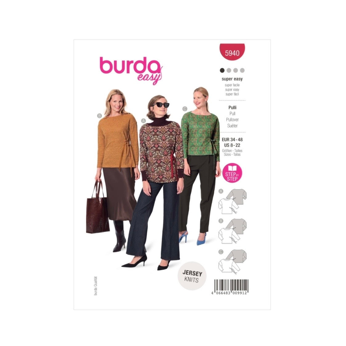 Burda Easy 5940 - Top Sewing Pattern