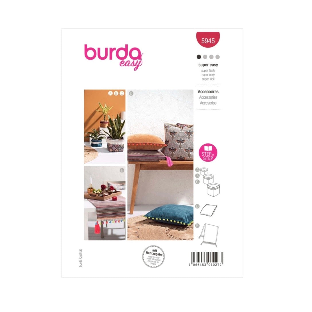 Burda Easy 5945 - Accessories Sewing Pattern