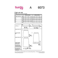 Burda Easy 6073 - Skirt Sewing Pattern