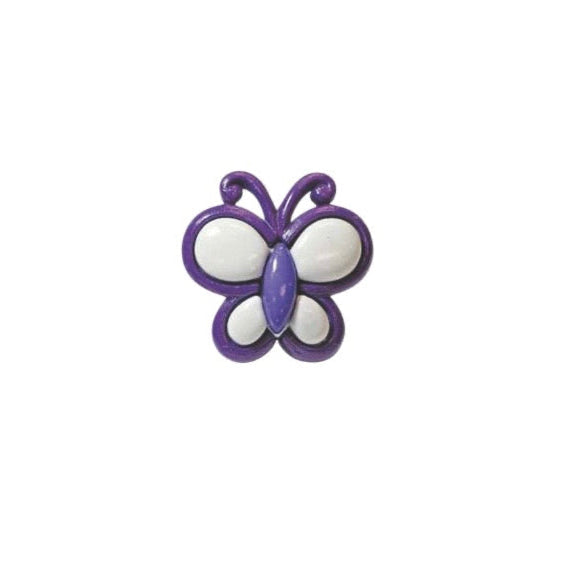 Butterfly Novelty Shank Button 25mm 2 count