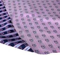 Silk Paisley Jacquard Remnant - Pink/Navy/Light Blue
