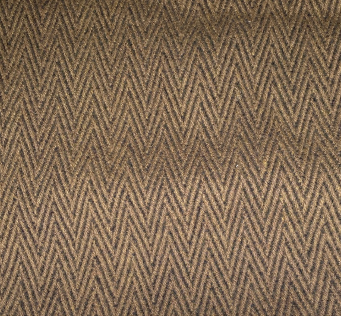 Chevron Wool Coating - Brown