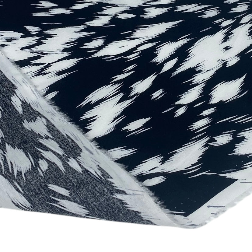 Lightweight Printed Cotton - Black/White/Grey