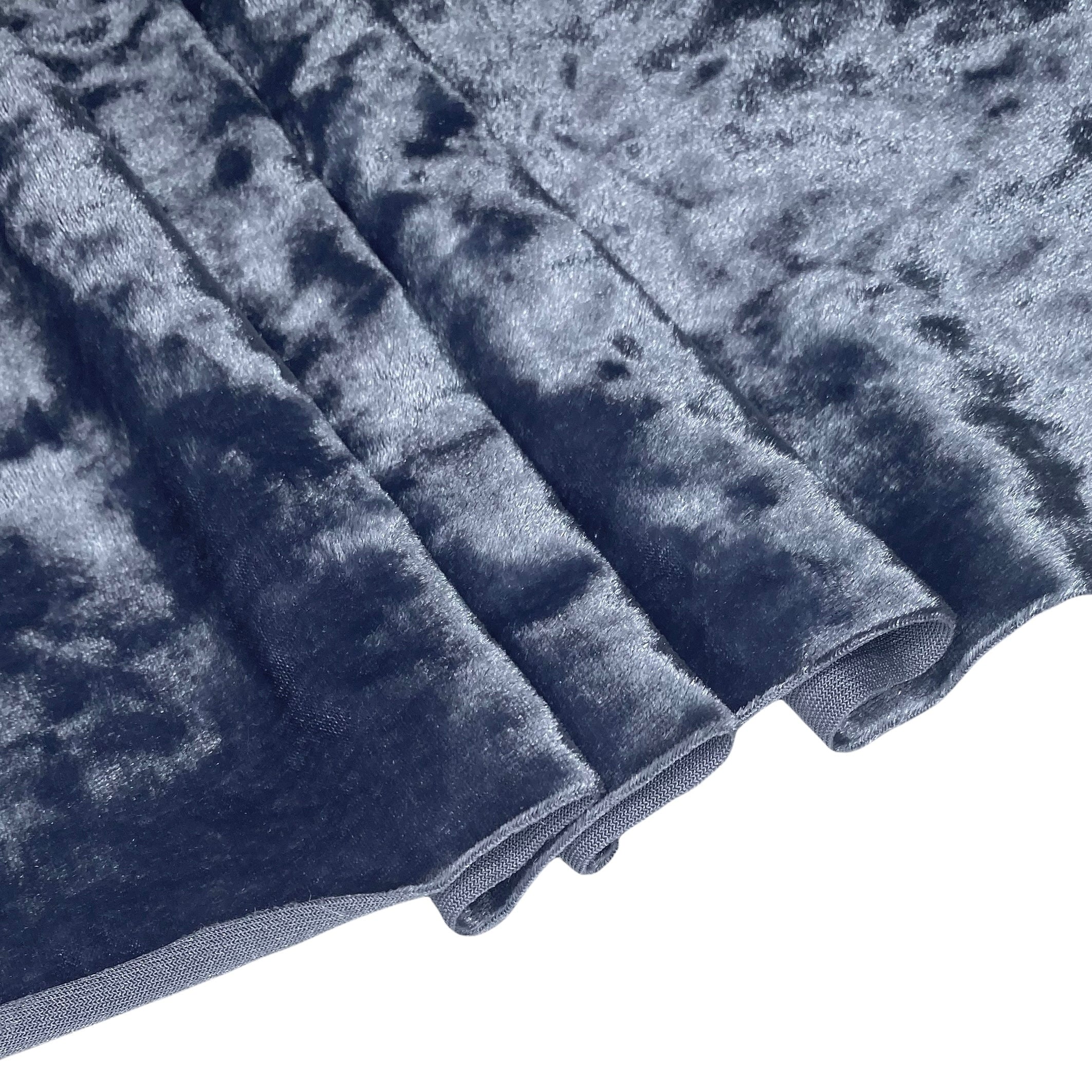 Crushed Stretch Velvet - Blue