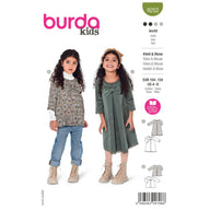 Burda Kids 9252 - Dress & Blouse Sewing Pattern