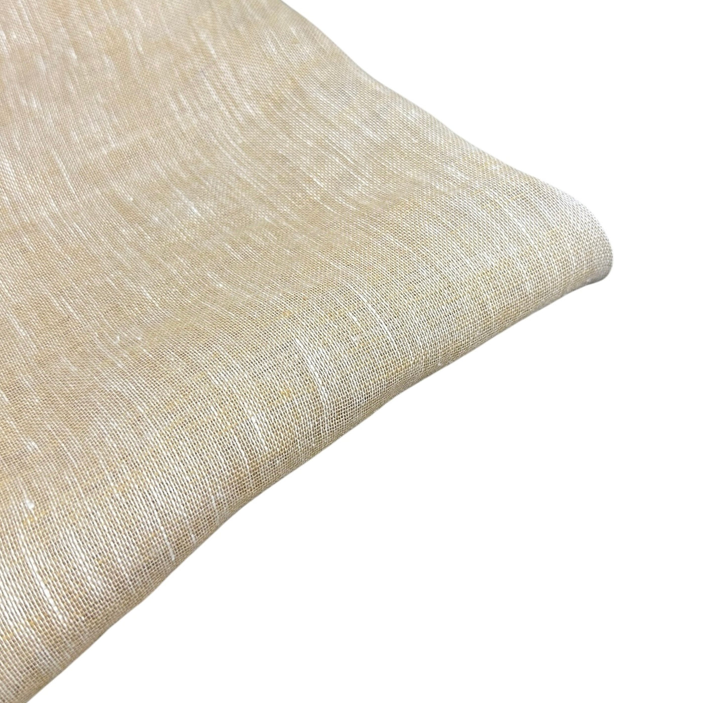 Linen Gauze - Brown/White