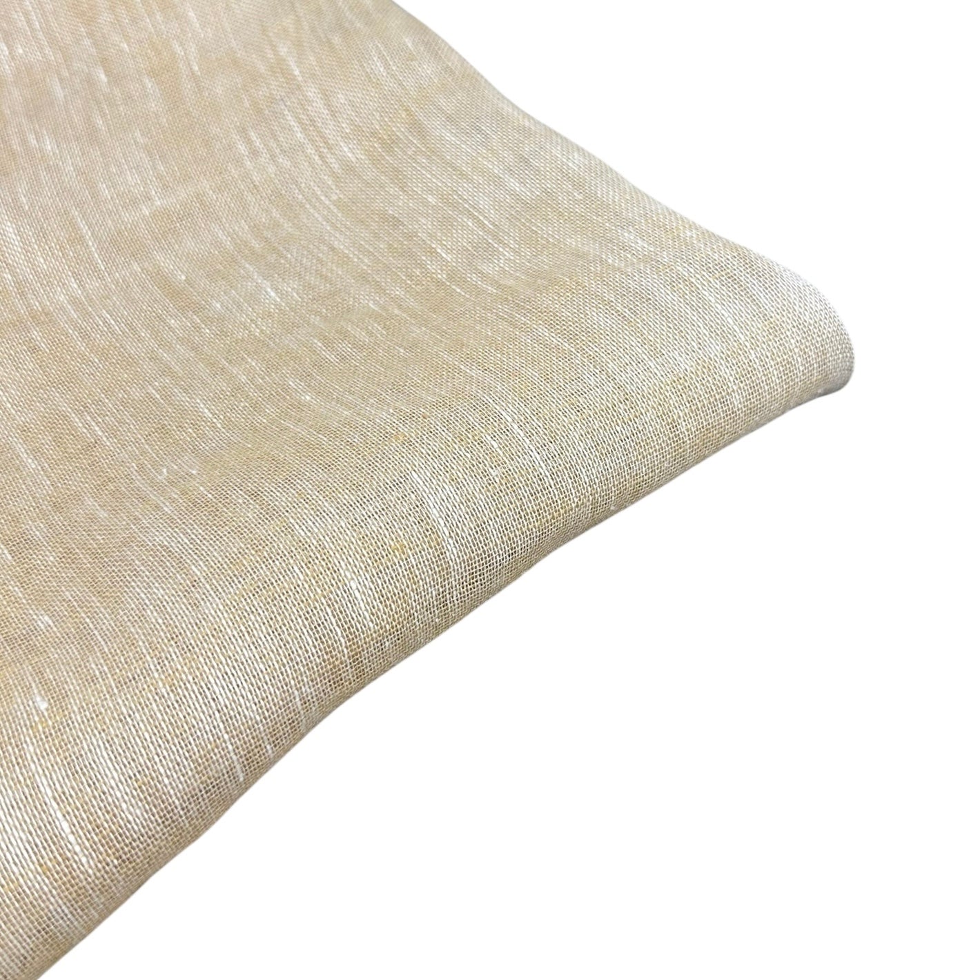 Linen Gauze - Brown/White