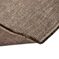 Woven Upholstery Remnant - Brown/White