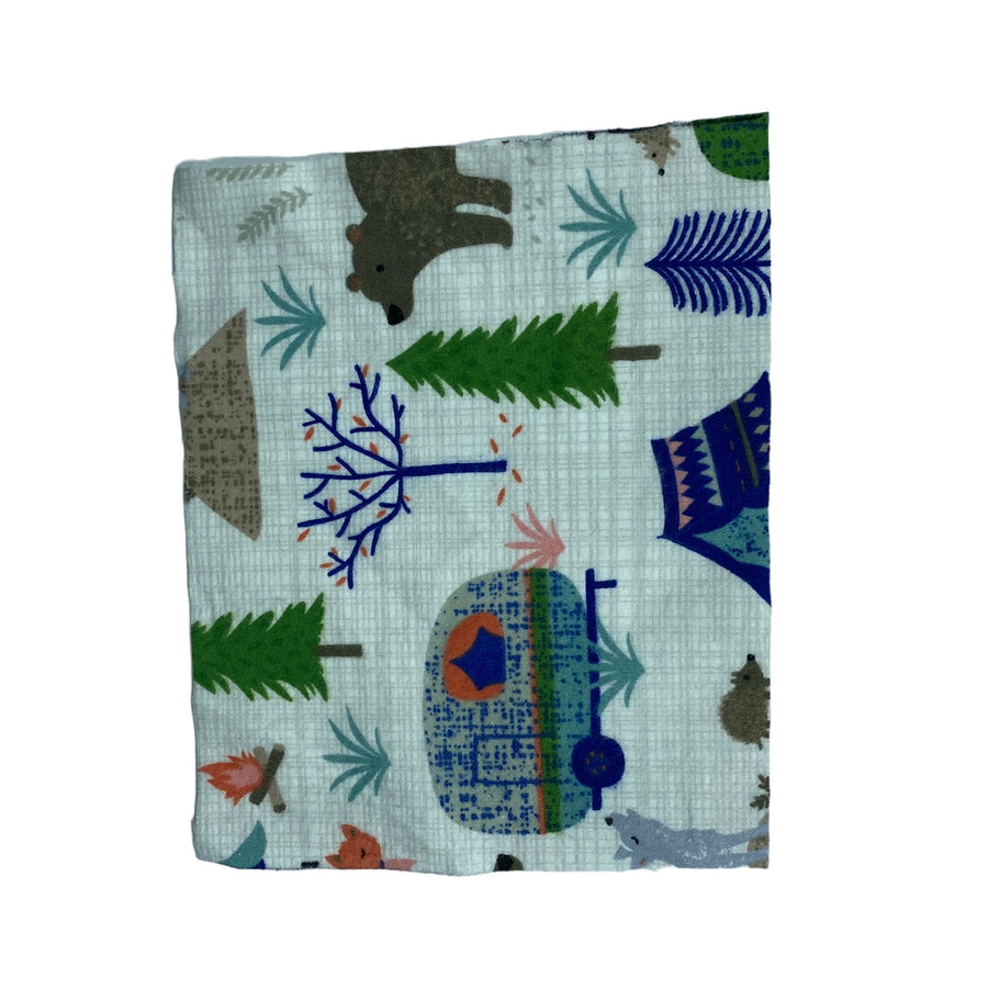 Printed Cotton Flannel - Camping - Remnant