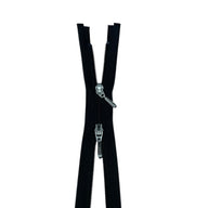 Two Way Opened-End 16” YKK Zipper - Black/Silver