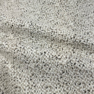 Boucle Wool Upholstery Remnant - White/Beige/Black/Silver
