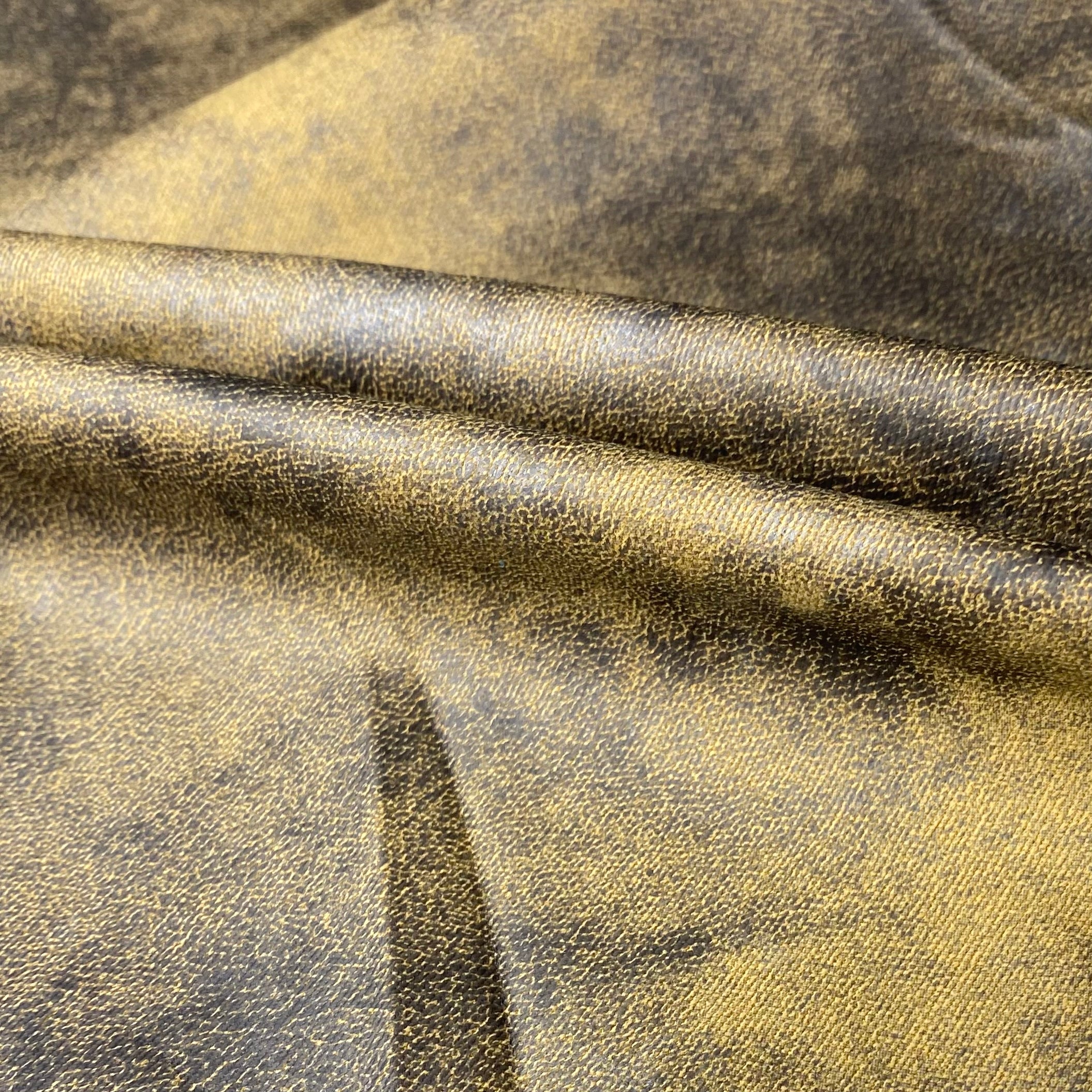 Distressed Coated Stretch Twill Canvas - Burlywood