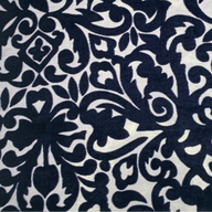Burnout Silk Chiffon - Navy