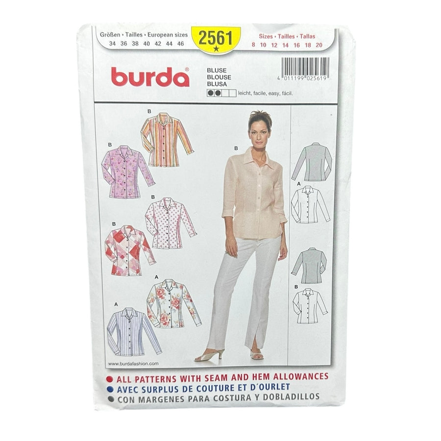 Burda 2561 Blouse Sewing Pattern