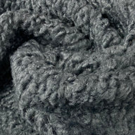 Double Face Boucle/Faux Suede Upholstery Designer Remnant  - Grey