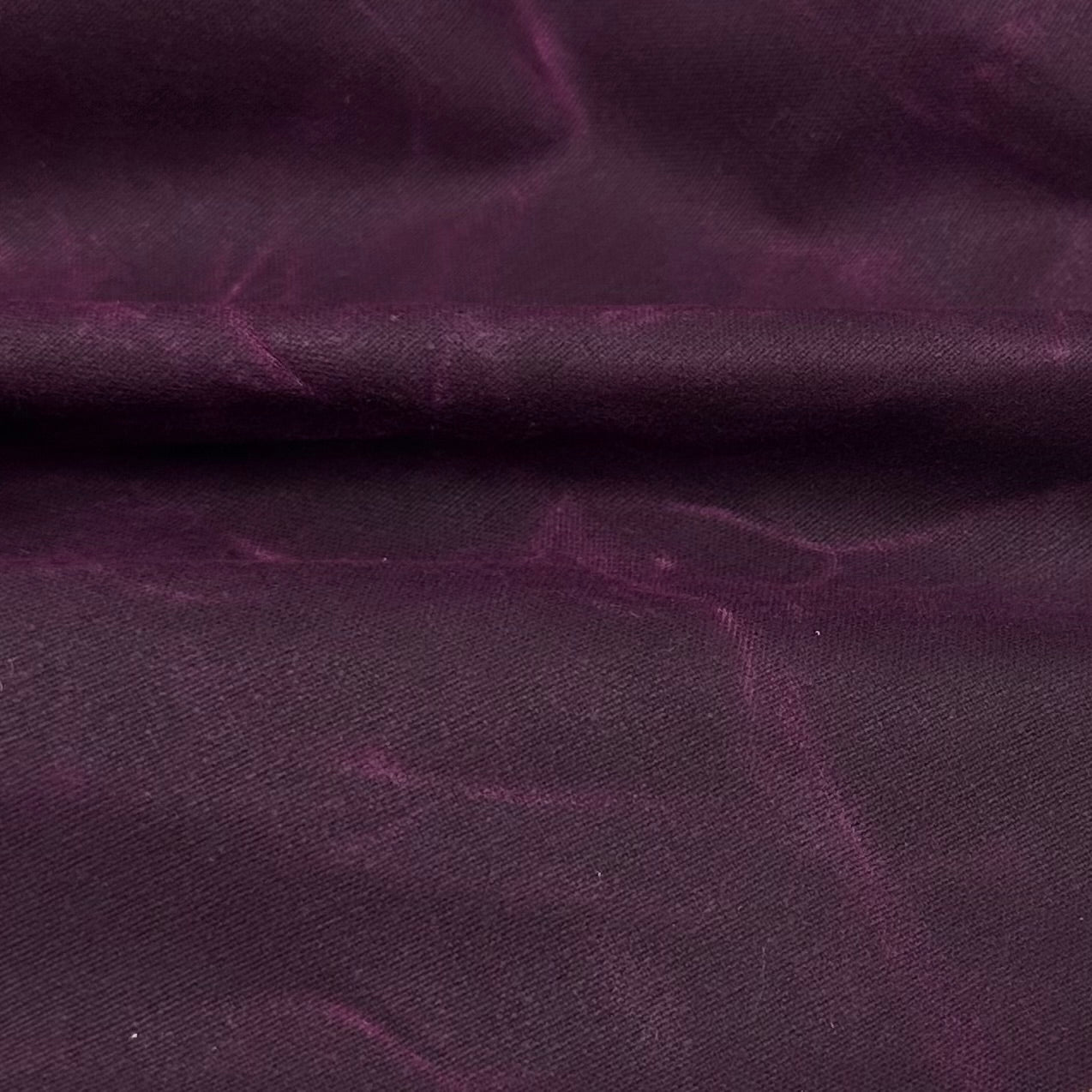 Waxed Cotton Canvas 13oz - Plum
