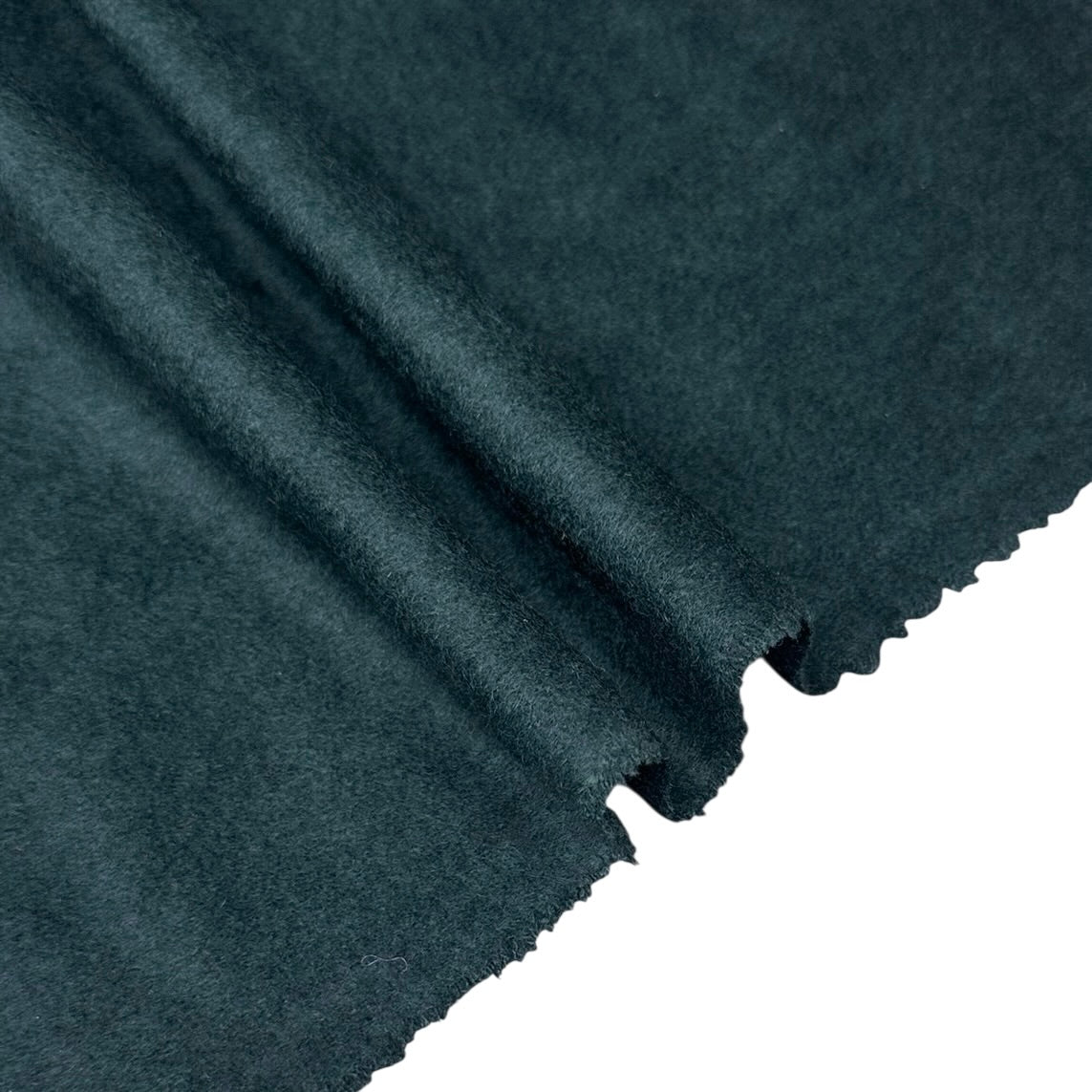Mohair Wool Coating - Forest Green