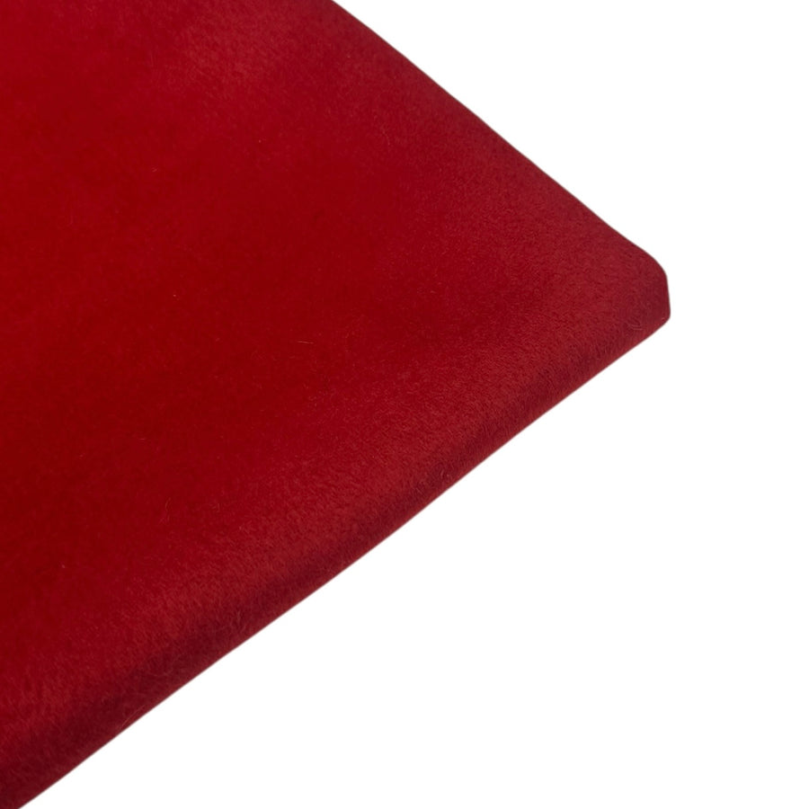 Mohair Wool Coating - Red