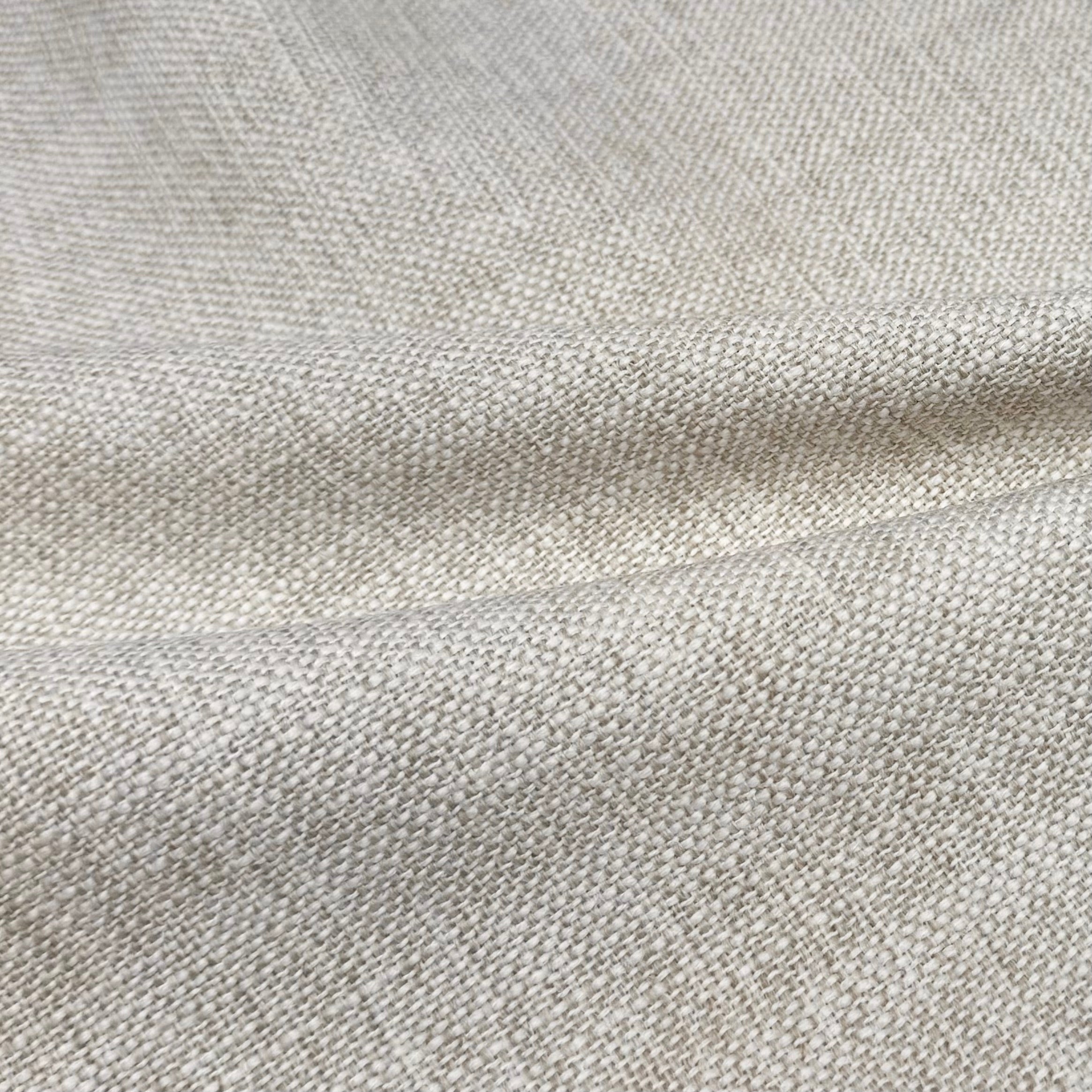 Woven Upholstery Remnant - Heathered Beige