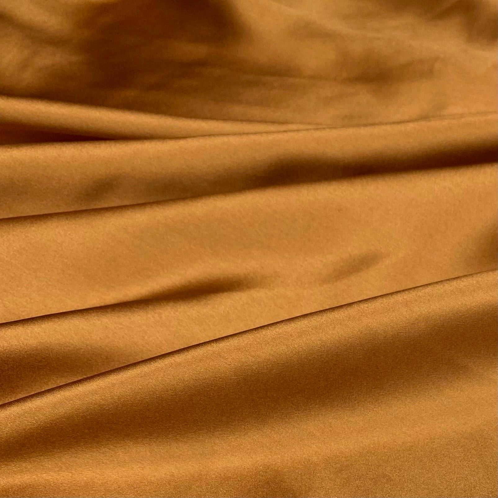 Mulberry Silk Charmeuse Satin - Goldstone