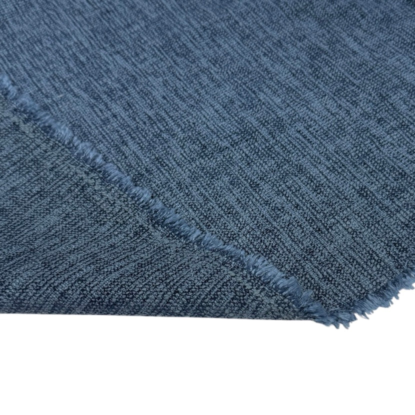 Woven Upholstery Remnant - Blue
