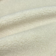 Wool Sherpa Boucle Upholstery - Cream
