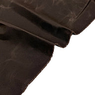 Waxed Cotton Canvas 10oz Beeswax - Dark Brown