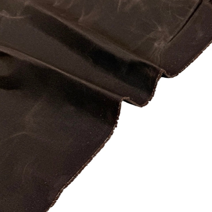 Waxed Cotton Canvas 10oz Beeswax - Dark Brown