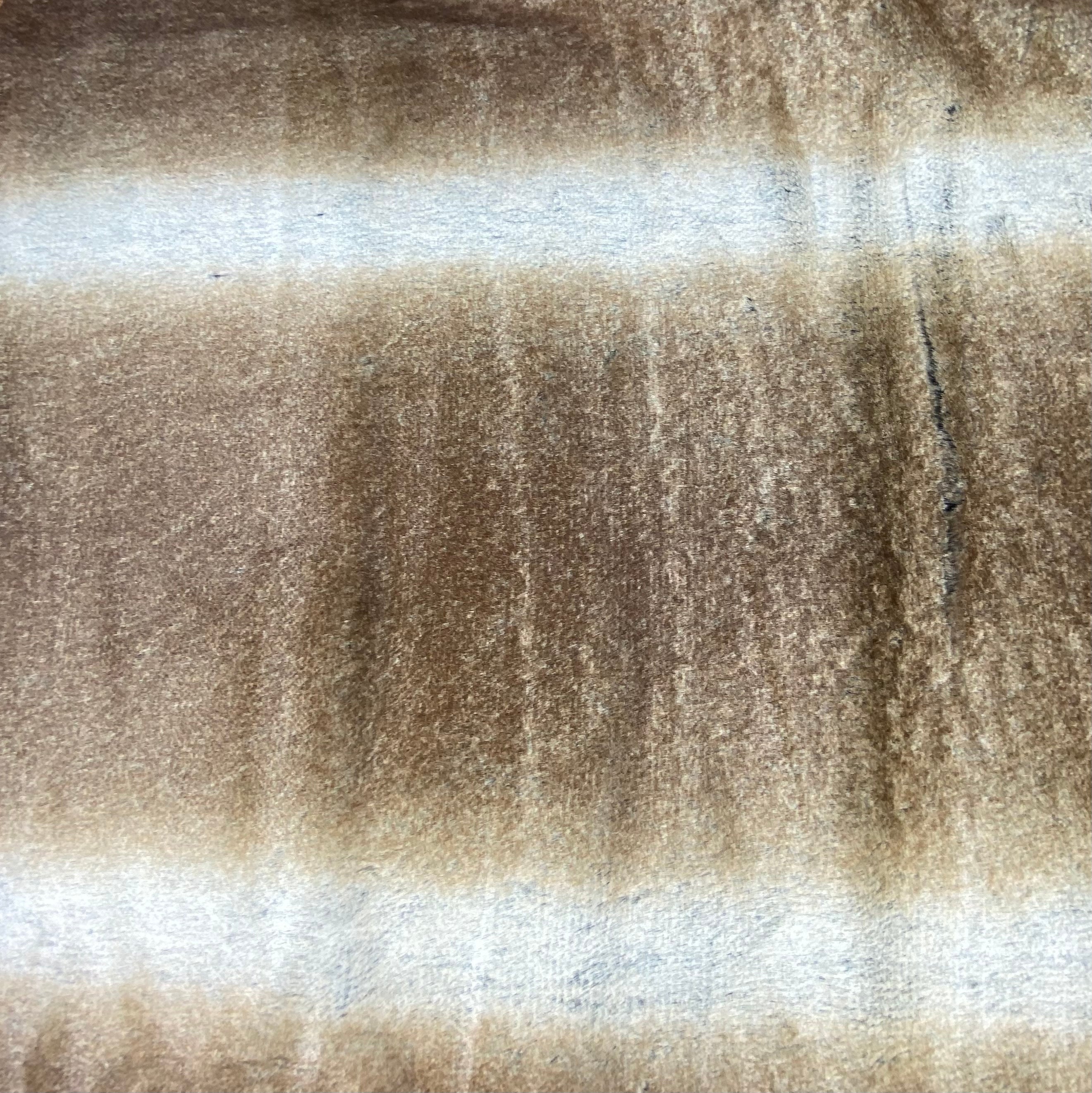 Luxury Faux Fur - Striped - Brown/Beige