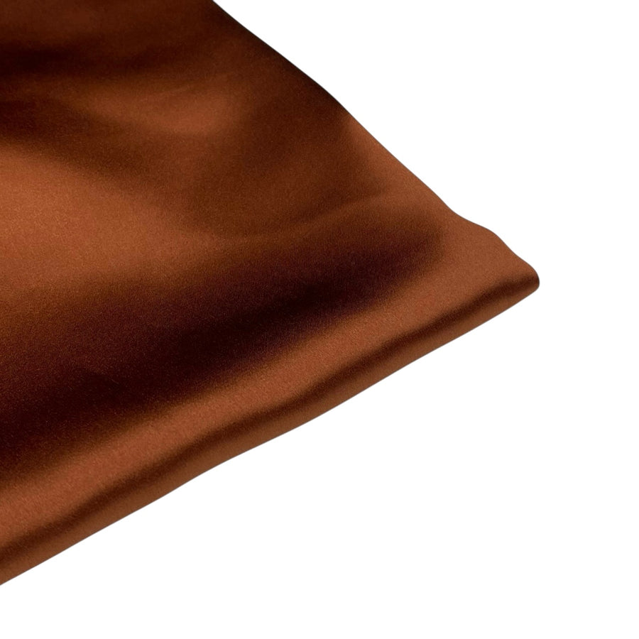 Mulberry Silk Charmeuse Satin - Deep Copper