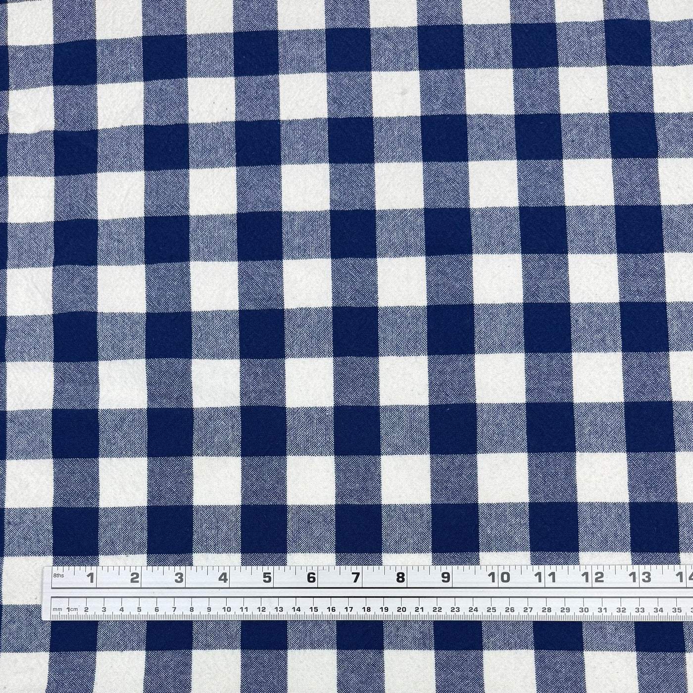Checkered Organic Cotton - Blue/White