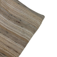 Woven Acrylic Striped Upholstery Remnant - Beige/White/Grey/Brown